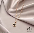 Royatto Rose Gold Gemstone Pendant Necklace for Women