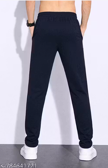 Pack of 2 Cotton Blend Pyjamas for Men | Solid Regular Fit Track Pants