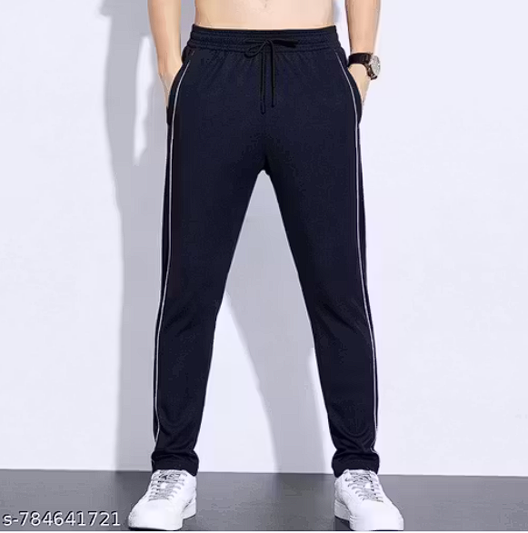 Pack of 2 Cotton Blend Pyjamas for Men | Solid Regular Fit Track Pants