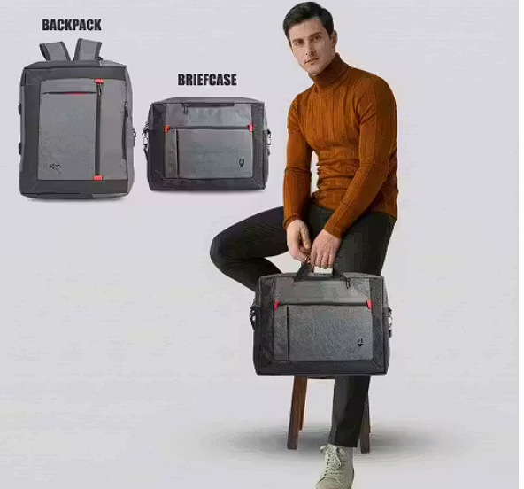 Stylish Laptop Backpack & Briefcase for Men & Women | Office & Travel Bag | Fits 15.6" Laptop
