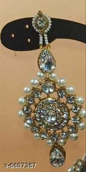 Beautiful Women's Jewellery Set | Necklace Earrings Maangtika | Gold Plated