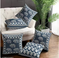 Attractive Cushion Covers - Pack of 5 (Turquoise)