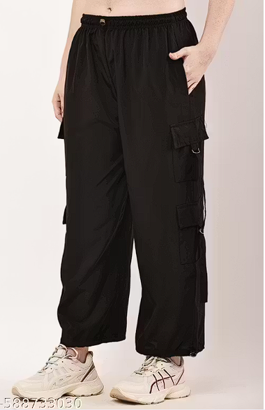 Wide Leg Trouser for Women | Straight Fit Scuba Pants with Pockets