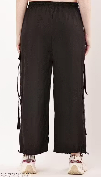 Wide Leg Trouser for Women | Straight Fit Scuba Pants with Pockets