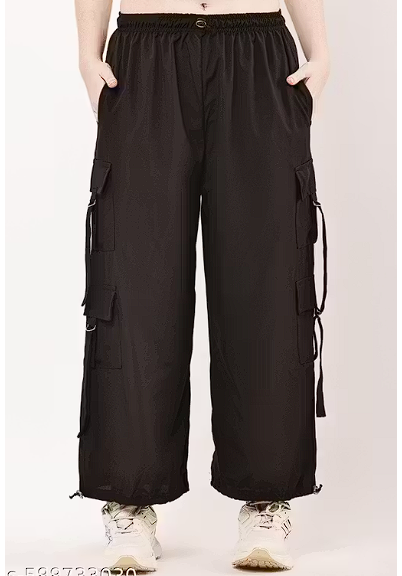Wide Leg Trouser for Women | Straight Fit Scuba Pants with Pockets